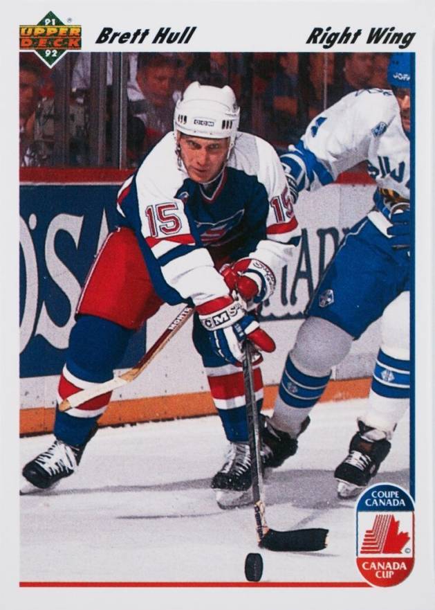 1991 Upper Deck Brett Hull #33 Hockey Card