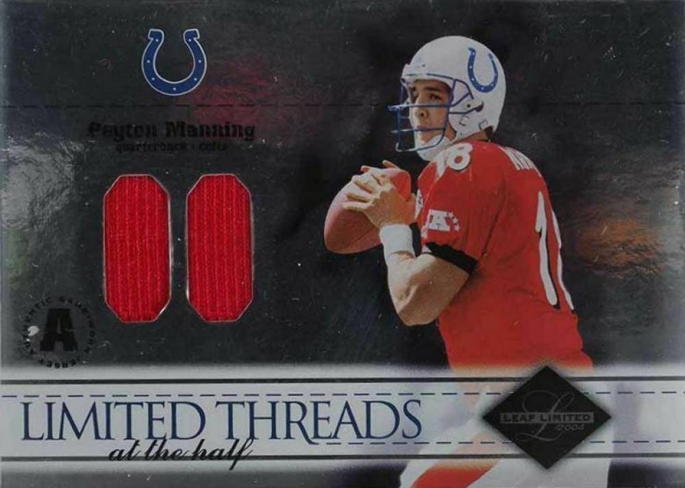 2004 Leaf Limited Limited Threads Peyton Manning #LT-79 Football Card