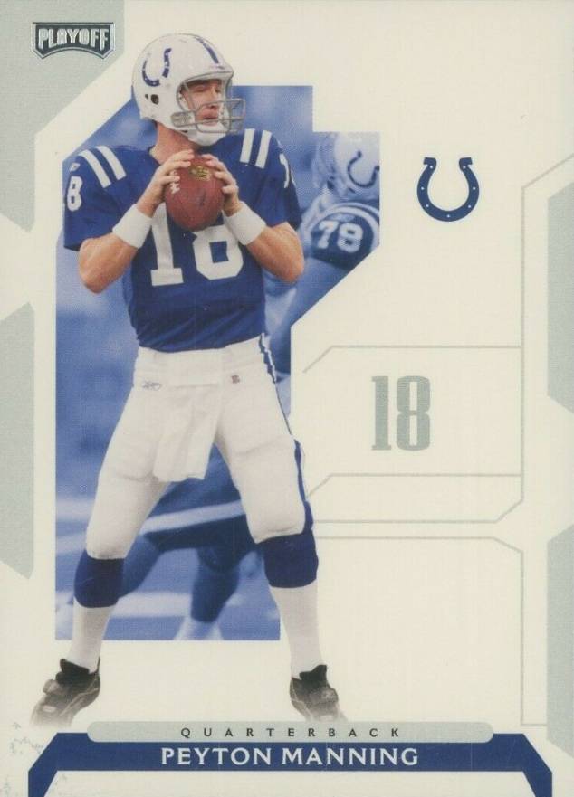 2006 Playoff NFL Playoffs Peyton Manning #45 Football Card