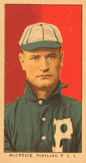 1911 Obak Red Back McCredie, Portland, P.C.L. # Baseball Card