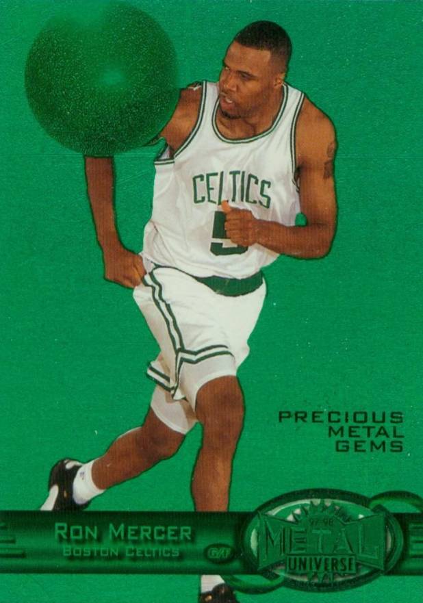 1997 Metal Universe Precious Metal Gems Ron Mercer #62 Basketball Card