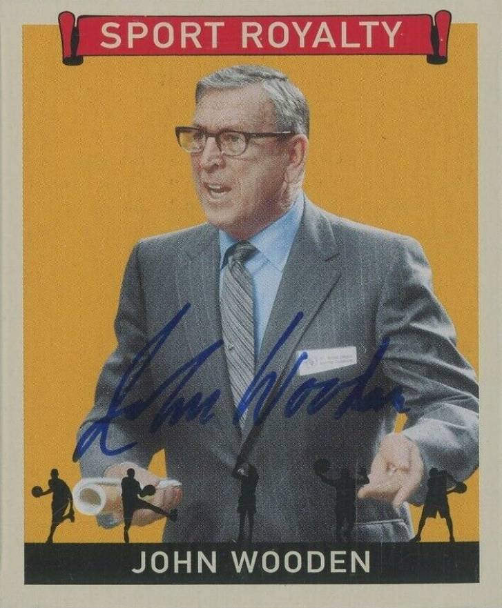 2007 Upper Deck Goudey Sport Royalty John Wooden #SR-JW Basketball Card