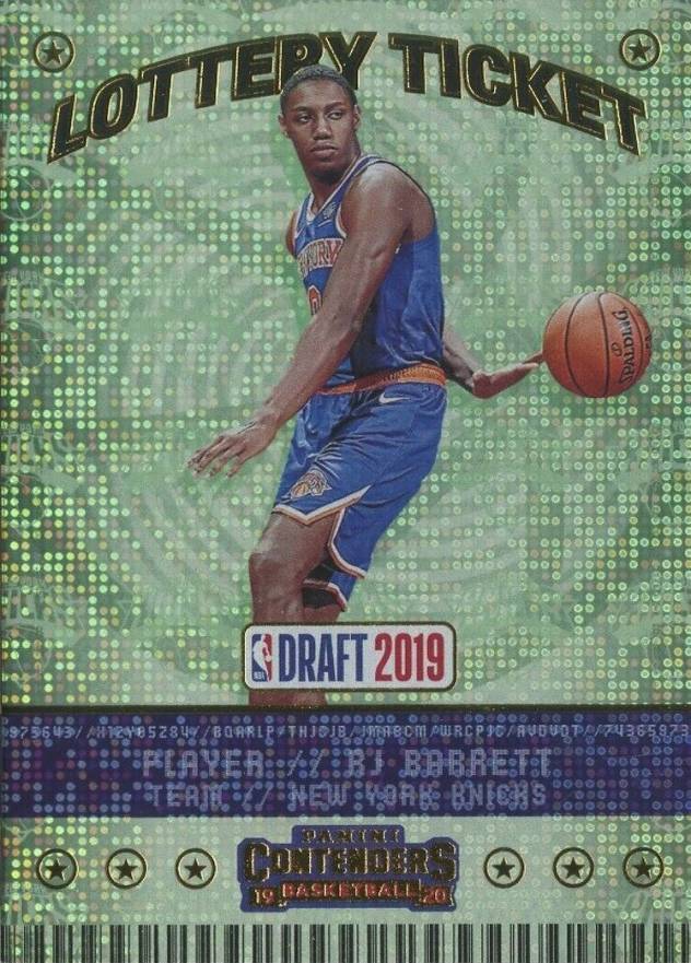 2019 Panini Contenders Lottery Ticket RJ Barrett #3 Basketball Card