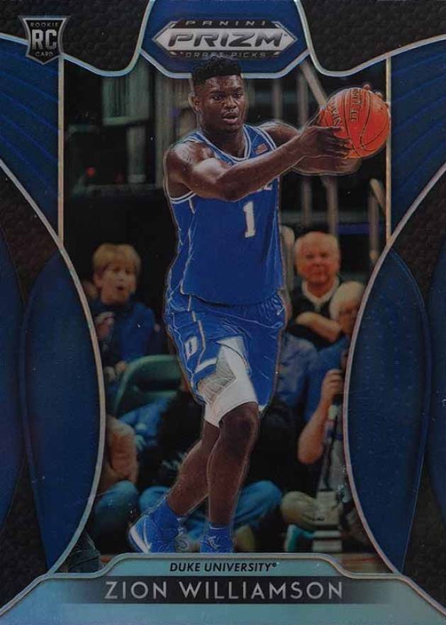 2019 Panini Prizm Draft Picks Zion Williamson #64 Basketball Card