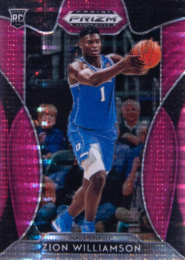 2019 Panini Prizm Draft Picks Zion Williamson #64 Basketball Card