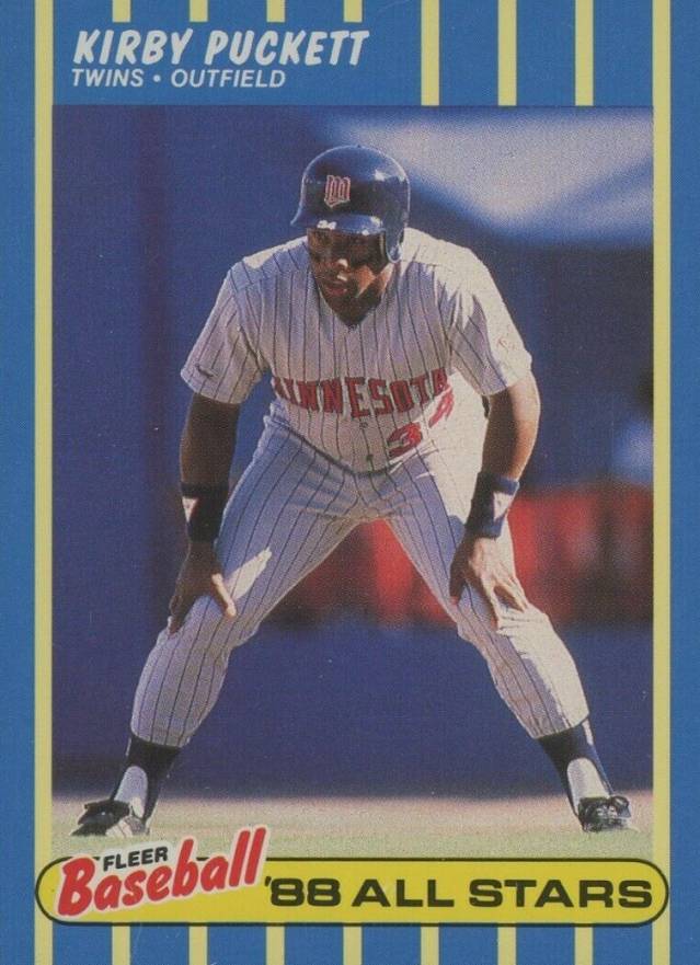 1988 Fleer Baseball All-Stars Kirby Puckett #30 Baseball Card