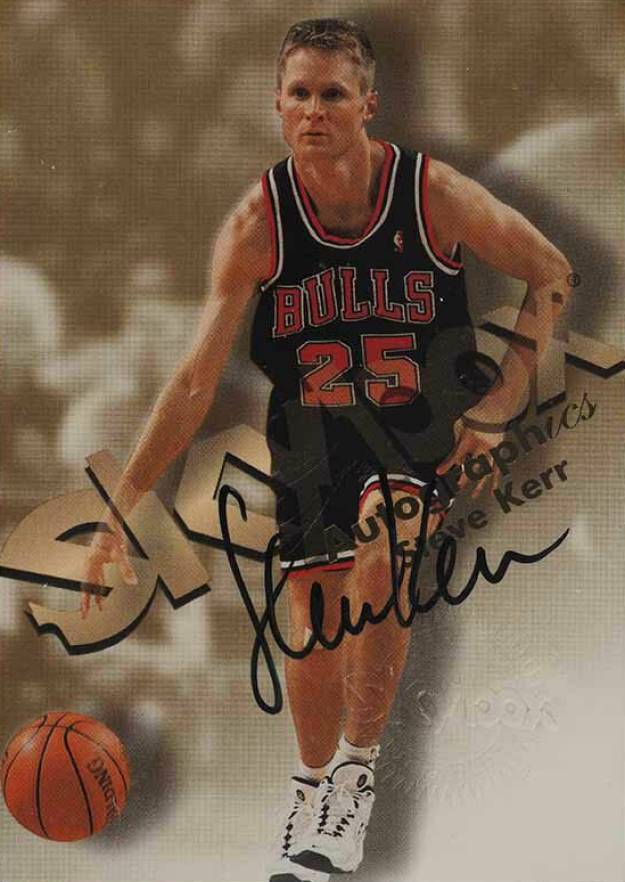 1998 Skybox Premium Autographics Steve Kerr # Basketball Card