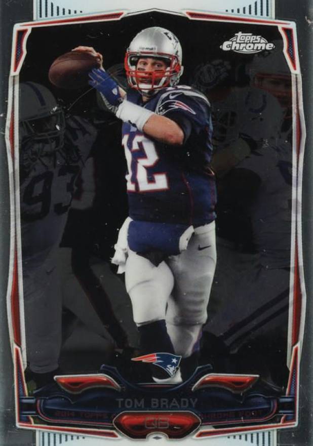 2014 Topps Chrome Mini Tom Brady #62 Football Card