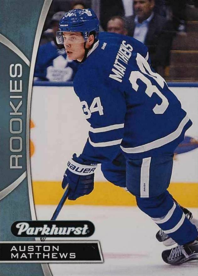 2016 Upper Deck Parkhurst Rookies Previews Auston Matthews #PR-10 Hockey Card