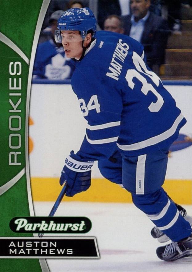 2016 Upper Deck Parkhurst Rookies Previews Auston Matthews #PR-10 Hockey Card