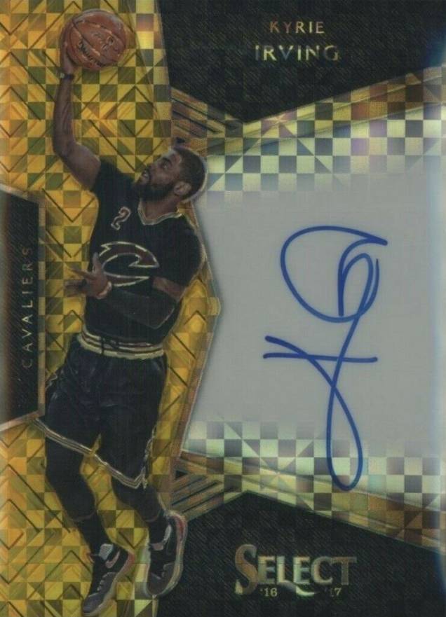 2016 Panini Select Signatures Kyrie Irving #8 Basketball Card