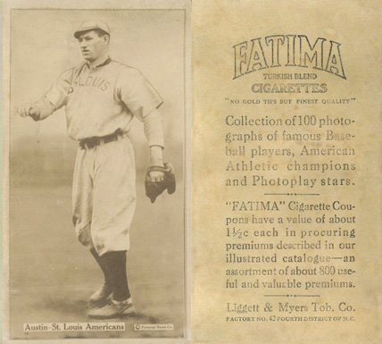 1914 Fatima Player Cards Jimmy Austin # Baseball Card