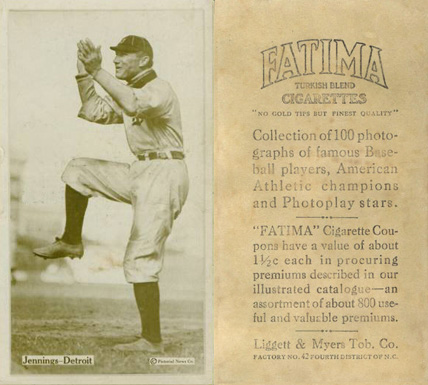 1914 Fatima Player Cards Hughie Jennings # Baseball Card