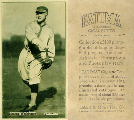 1914 Fatima Player Cards Ray Morgan # Baseball Card