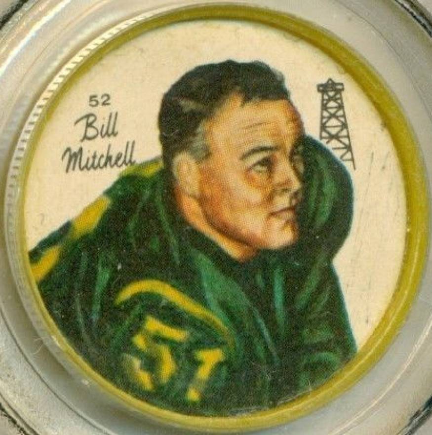 1964 Nalley's Coins Bill Mitchell #52 Football Card