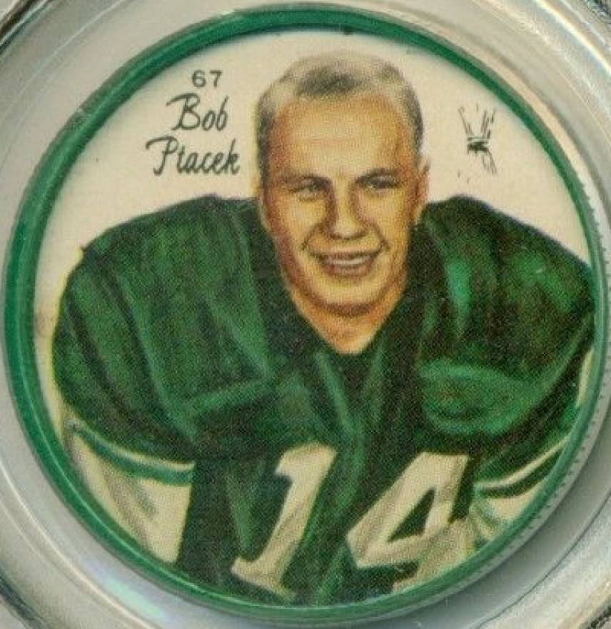 1964 Nalley's Coins Bob Ptacek #67 Football Card