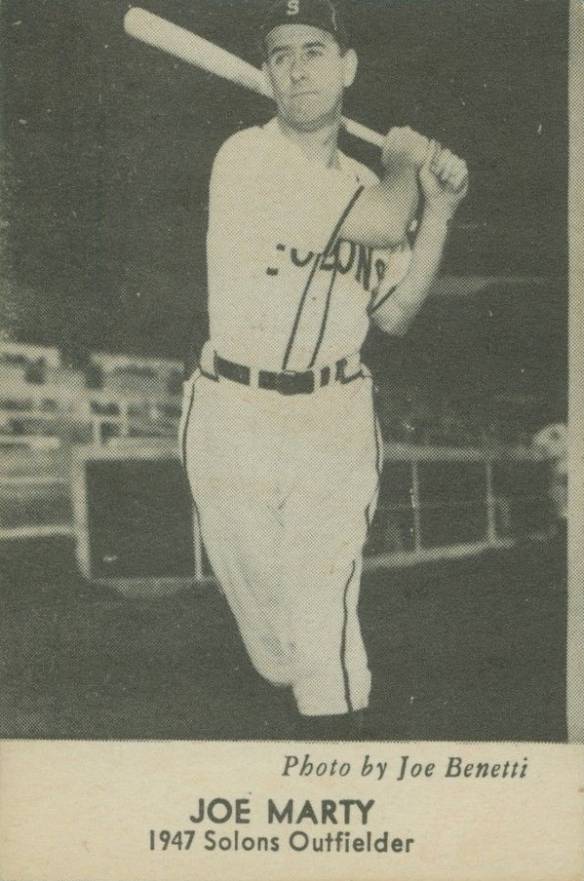 1947 Sunbeam Bread Sacramento Solons Joe Marty # Baseball Card