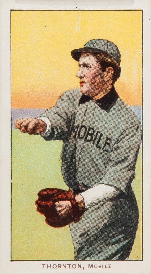 1909 White Borders Piedmont 350  Thornton, Mobile #484 Baseball Card