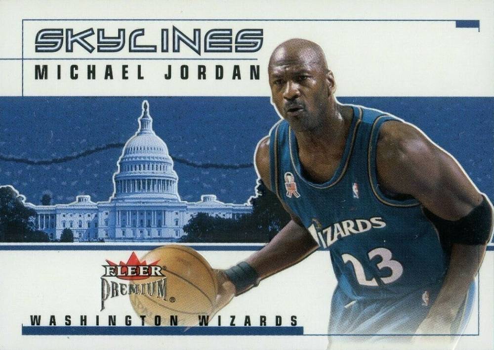 2002 Fleer Premium Skylines Michael Jordan #1 Basketball Card