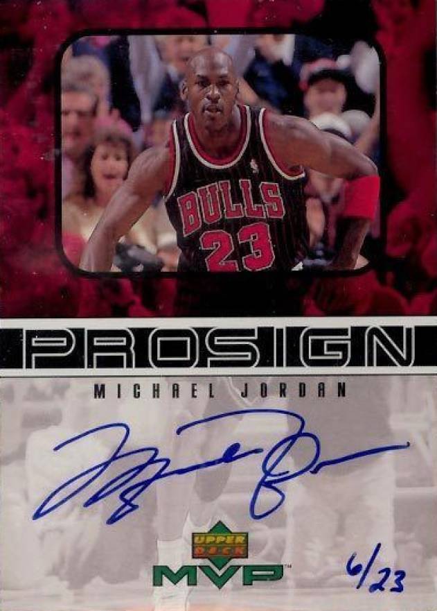 1999 Upper Deck MVP Prosign Michael Jordan #MJ Basketball Card