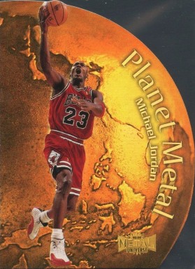 1998 Metal Universe Planet Metal Michael Jordan #1 Basketball Card