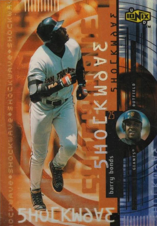 2000 Upper Deck Ionix Shockwave Barry Bonds #S6 Baseball Card