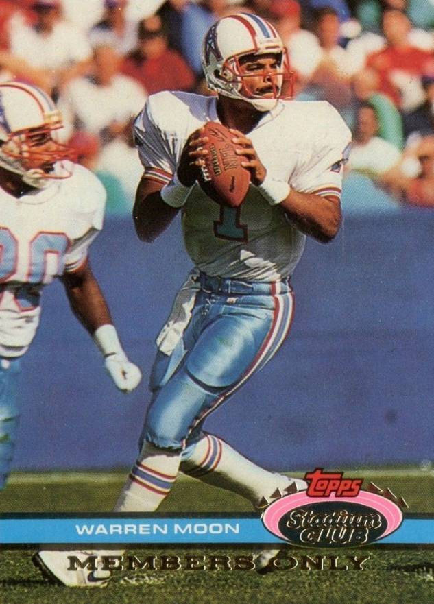 1991 Stadium Club Members Only Warren Moon # Football Card