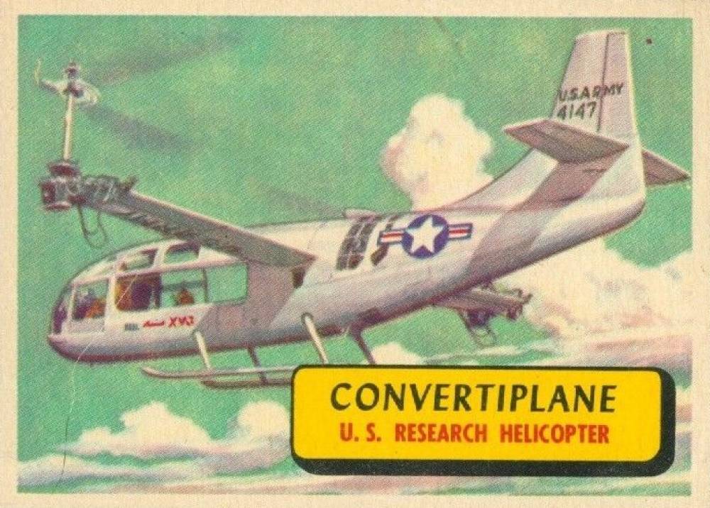 1957  Planes Red Back/Blue Back Convertiplane #31b Non-Sports Card