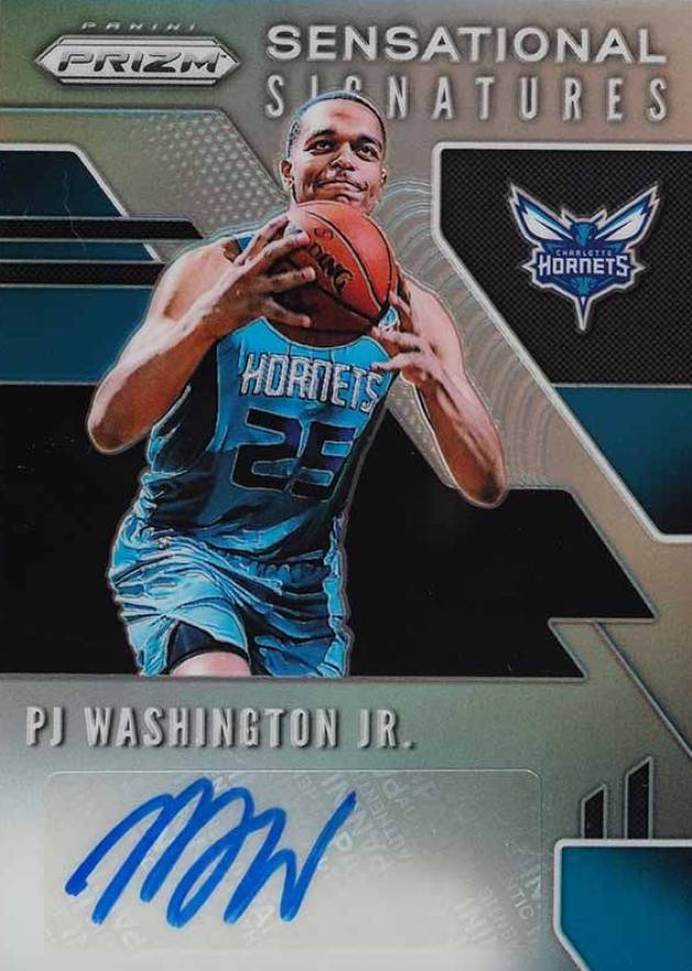 2019 Panini Prizm Sensational Signatures PJ Washington Jr. #PJW Basketball Card