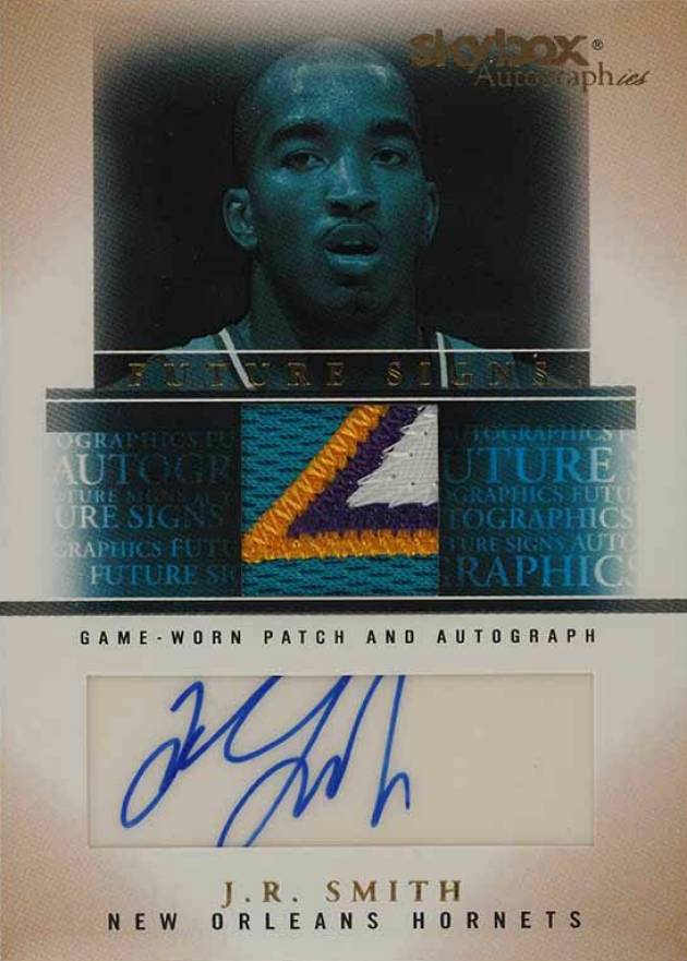 2004 SkyBox Autographics Future Signs Autographs Patches J.R. Smith #FS-JS2 Basketball Card