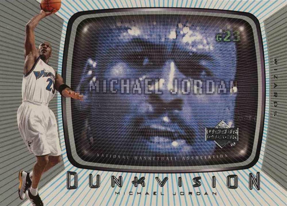 2002 Upper Deck Dunkvision Michael Jordan #DV1 Basketball Card