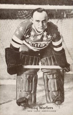 1936 Triumph Postcards Roy Worters # Hockey Card