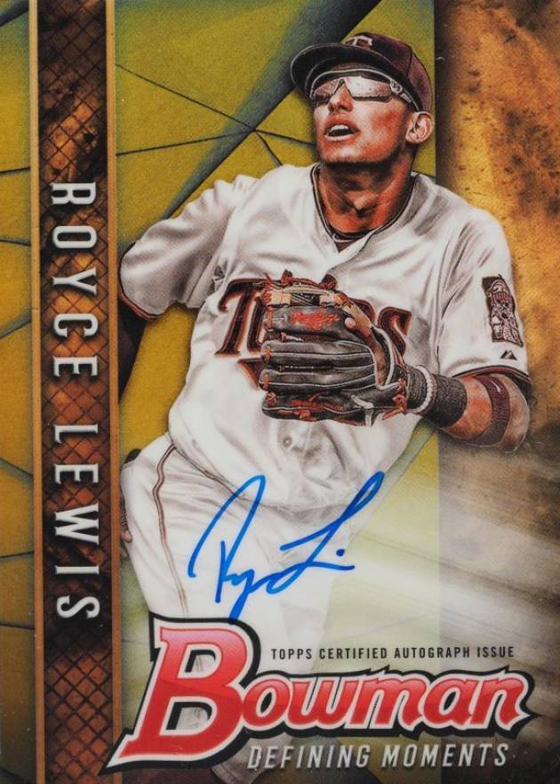 2017 Bowman Draft Bowman Defining Moments Autographs Royce Lewis #RL Baseball Card