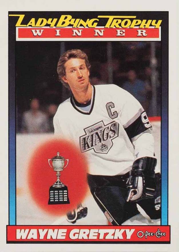 1991 O-Pee-Chee Wayne Gretzky Lady Bing Trophy Winner #520 Hockey Card