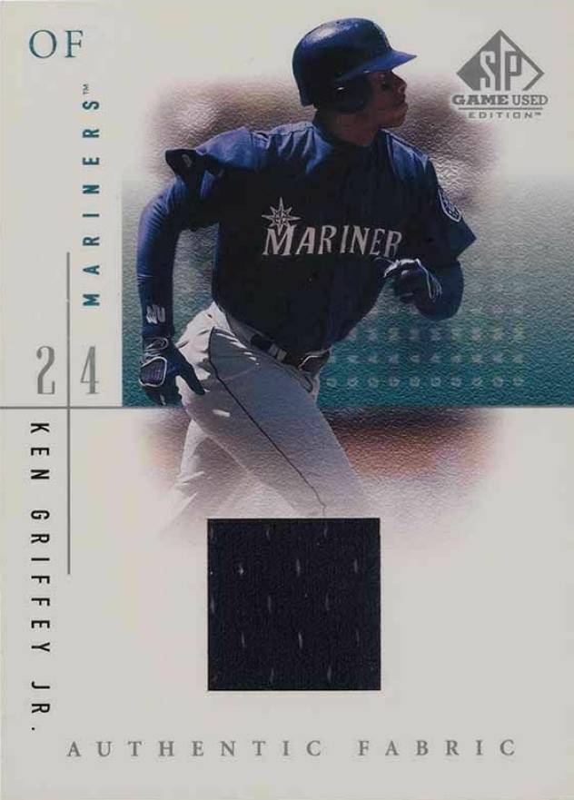 2001 SP Game-Used Authentic Fabric Ken Griffey Jr. #KGM Baseball Card