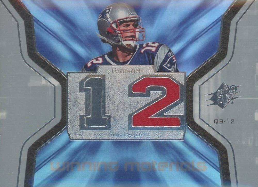 2007 SPx Winning Materials Jersey Number Tom Brady #WM-TO Football Card