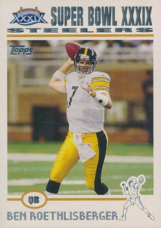 2004 Topps Special Super Bowl XXXIX Ben Roethlisberger #5 Football Card