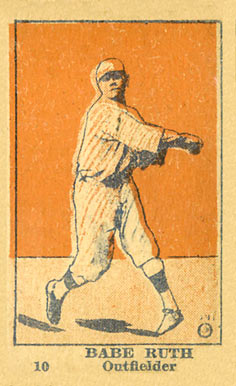 1921 Strip Card Babe Ruth #10 Baseball Card