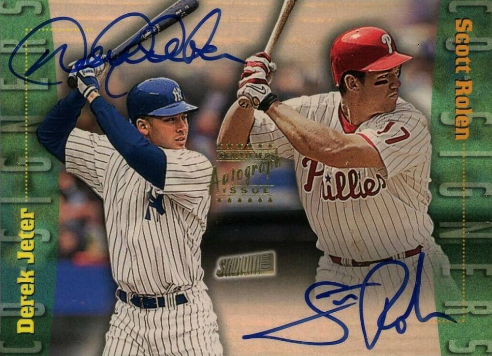 1999 Stadium Club CO-Signers Derek Jeter/Scott Rolen #CS10 Baseball Card