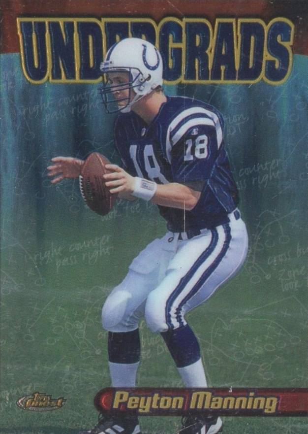 1998 Finest Undergrads Peyton Manning #U20 Football Card