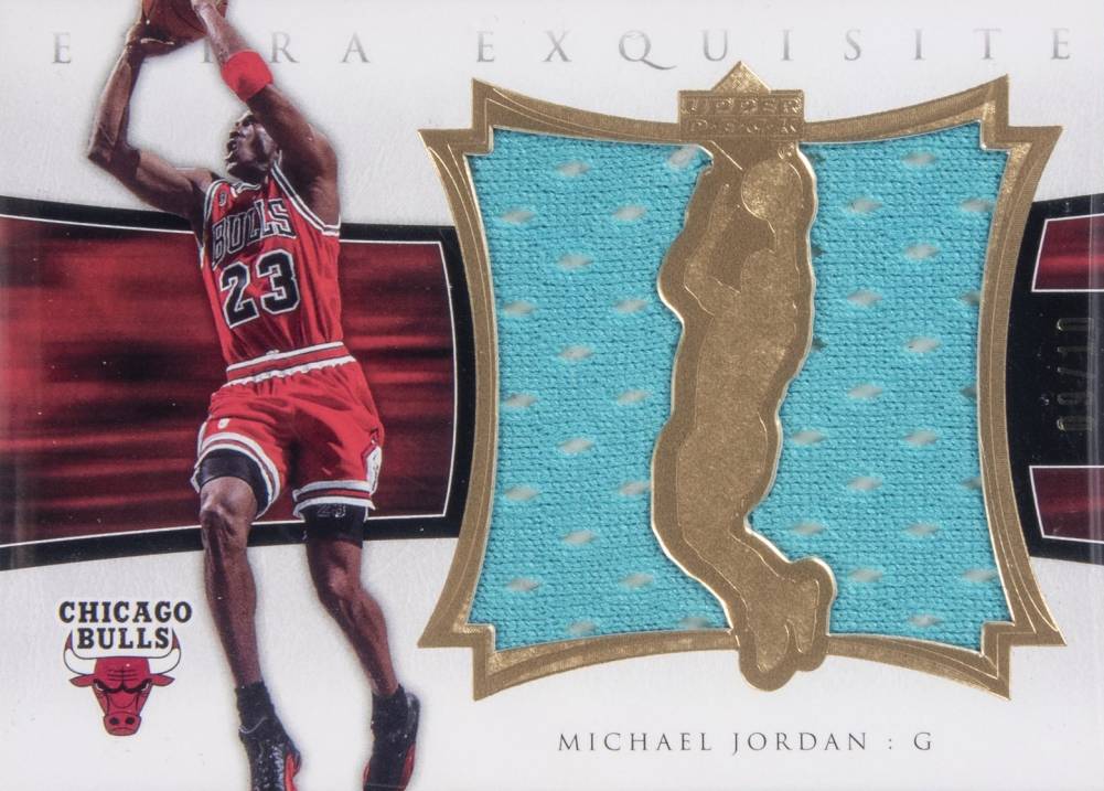 2004  UD Exquisite Collection Extra Exquisite Dual Jersey Michael Jordan #EE2MJ2 Basketball Card