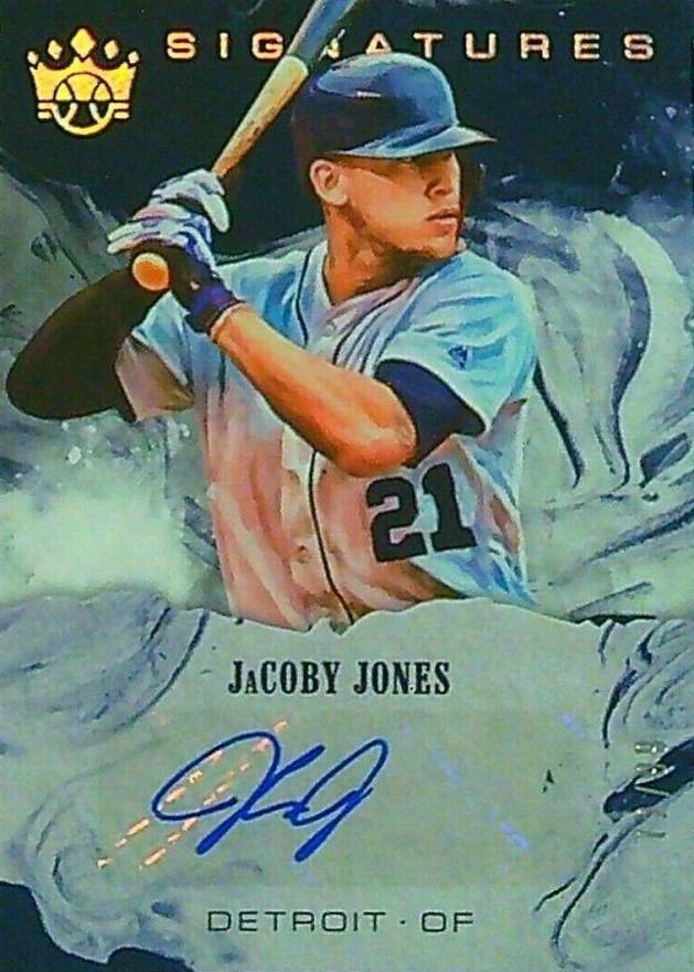 2018 Panini Diamond Kings Signatures Jacoby Jones #S-JJ Baseball Card