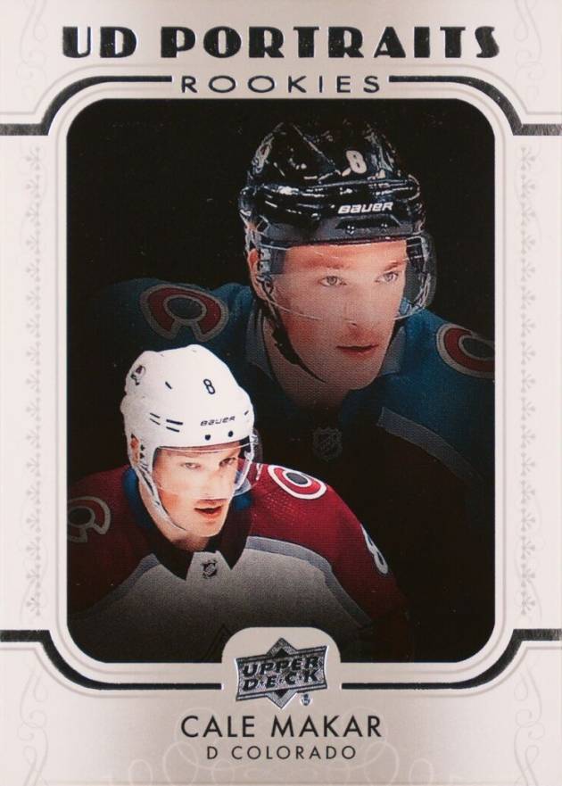 2019 Upper Deck Portraits Cale Makar #P-50 Hockey Card