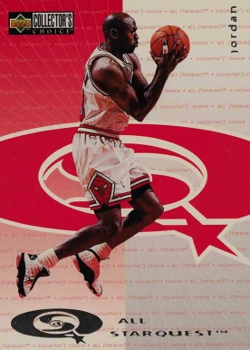 1997 Collector's Choice Factory All Starquest Michael Jordan #6 Basketball Card