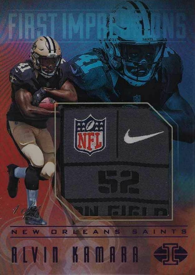 2017 Panini Illusions First Impressions Memorabilia  Alvin Kamara #FI-AK Football Card