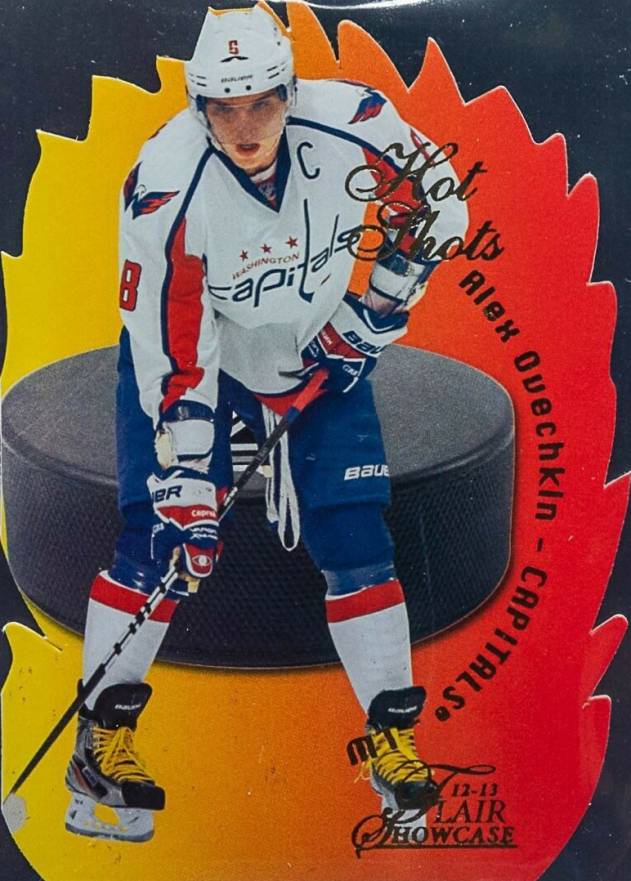 2012 Fleer Retro Hot Shots Alexander Ovechkin #25 Hockey Card