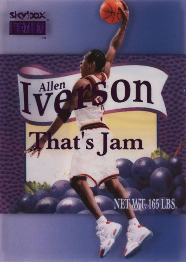 1998 Skybox Premium That's Jam Allen Iverson #10 Basketball Card