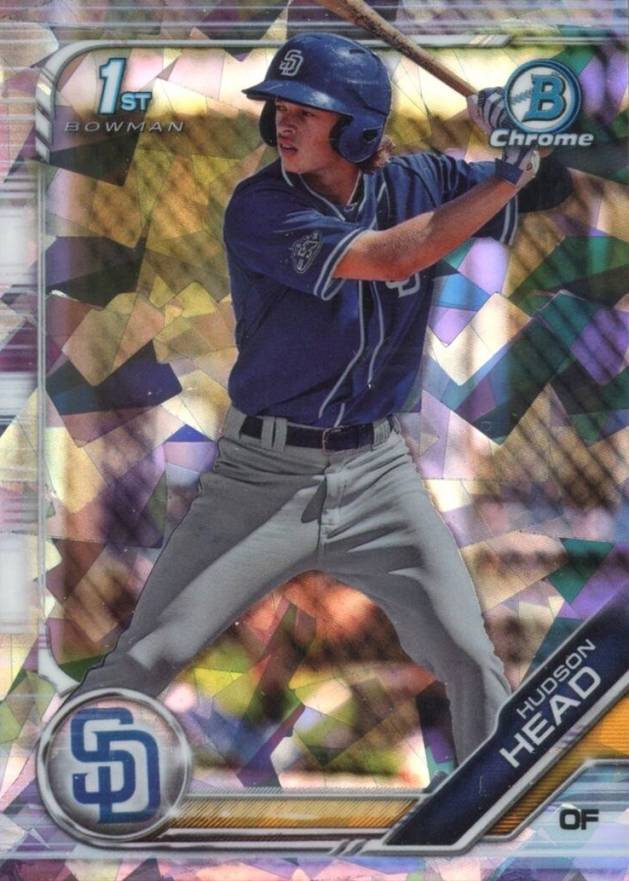 2019 Bowman Draft Chrome Sapphire Edition Hudson Head #BDC69 Baseball Card