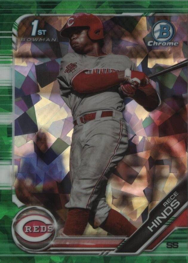 2019 Bowman Draft Chrome Sapphire Edition Rece Hinds #BDC131 Baseball Card