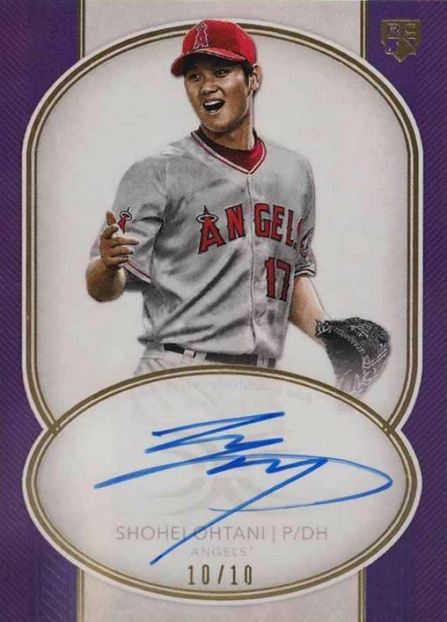 2018 Topps Definitive Rookie Autographs Shohei Ohtani #SO Baseball Card